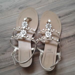 Nicole Sparkle Bling Summer Ankle Strap Sandals
